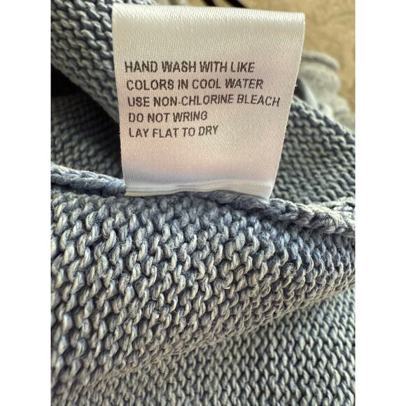 Vintage PBJ Blues Denim & Knit Tunic Cardigan Sweater, XL - Picture 5 of 5